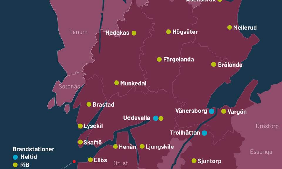 Karta Fyrbodal alla stationer inkl Orust _KVADRAT